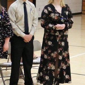 Floral Romper with Skirt